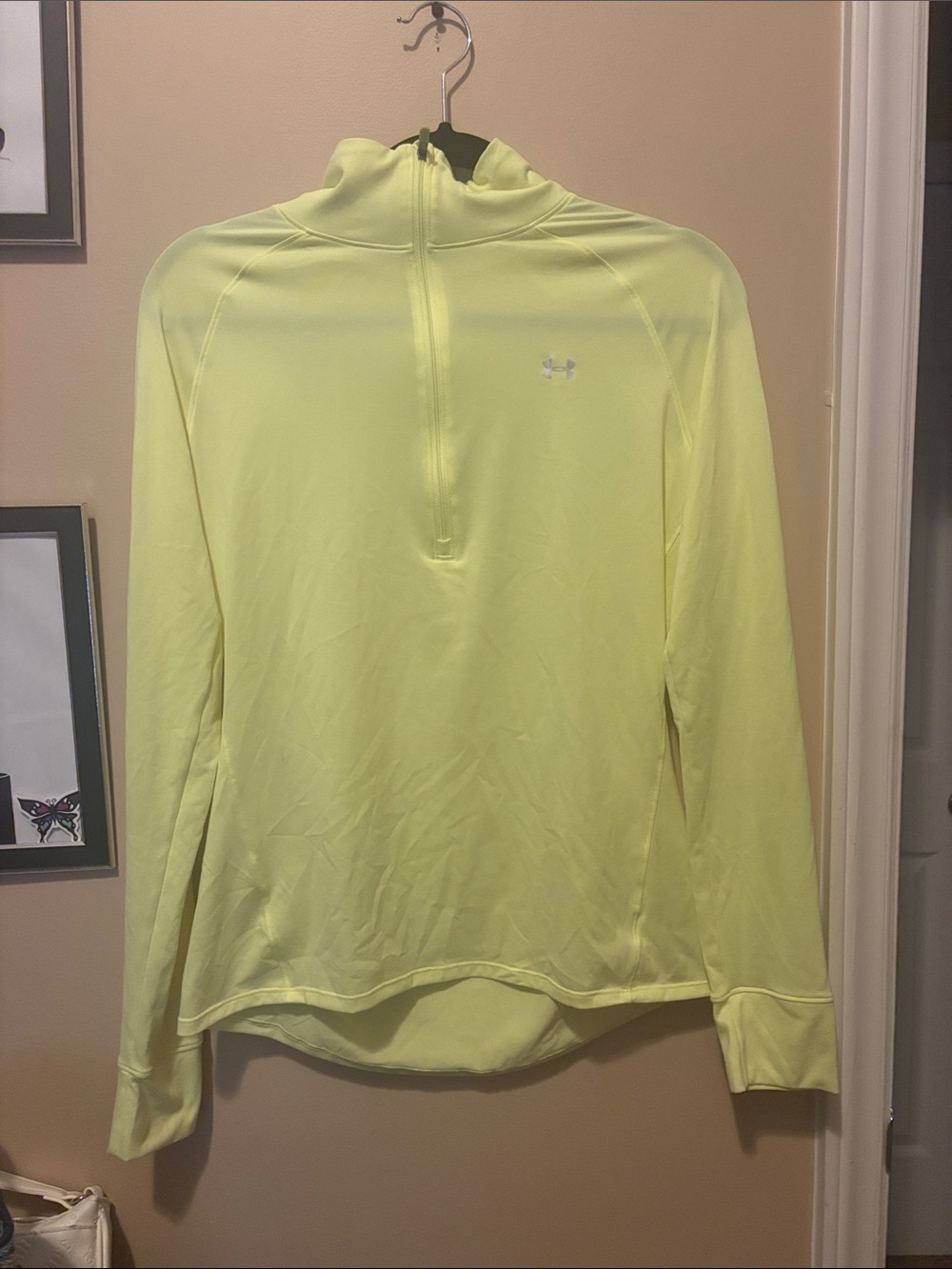 Under Armour Neon Yellow 1/4 Zip